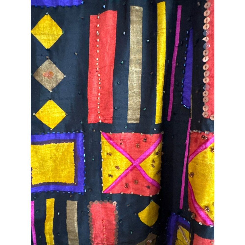 Vintage Chico's Design Geometric Patchwork Jacket… - image 5